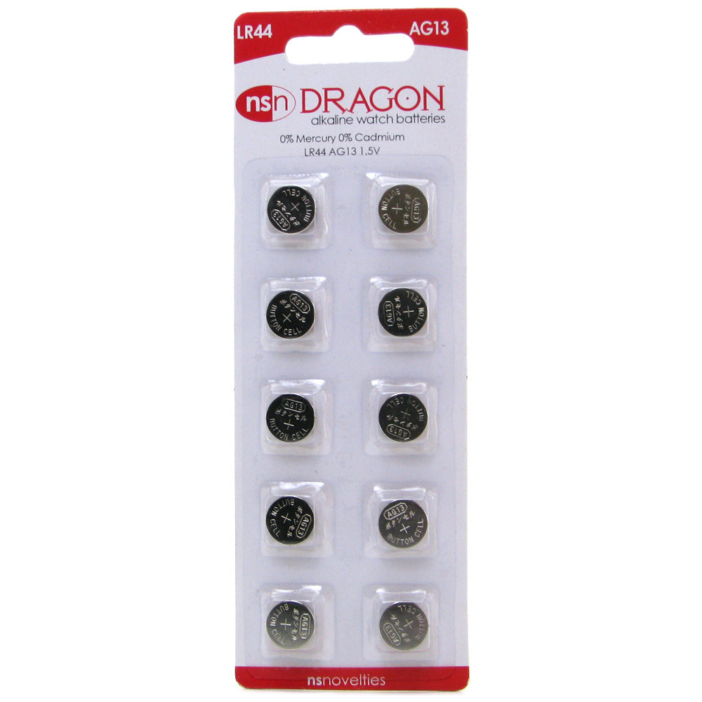  AG13/LR44 Alkaline Button Cell Battery - 10 pack
