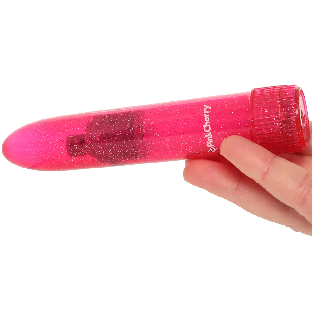 PinkCherry Sparkle Vibrator in Pink Glitter