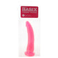 Basix Slim 7 Inch Dildo in Pink