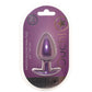 Ouch! Smooth Silicone 3.5 Inch Butt Plug in Metallic Purple