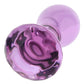 Crystal Glass Gem Plug in Purple