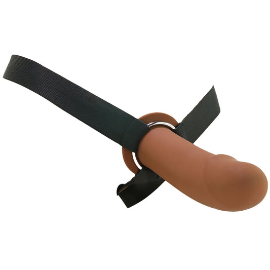 PPA Hollow Silicone Strap-On with Jock Strap in Brown