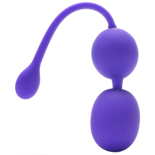 Dual Rechargeable Silicone Kegel Balls in Purple