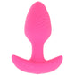 Cheeky Glow-In-The-Dark Vibrating Butt Plug in Pink