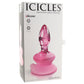 Icicles No. 90 Glass Plug in Pink