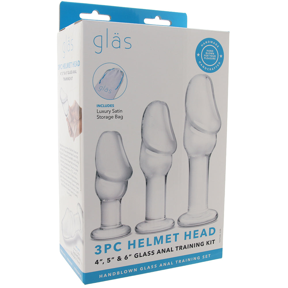 gläs 3pc Helmet Head Glass Anal Training Kit – PinkCherry