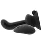 Icicles No.84 Glass G-Spot & P-Spot Vibe in Black