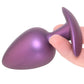 Ouch! Smooth Silicone 3.5 Inch Butt Plug in Metallic Purple