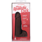 The Realistic 8 Inch Cock with Balls in Chocolate