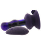 Icicles No.83 Vibrating Glass Plug in Purple