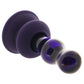 Icicles No.83 Vibrating Glass Plug in Purple