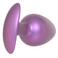 Ouch! Smooth Silicone 3.5 Inch Butt Plug in Metallic Purple