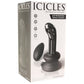 Icicles No.84 Glass G-Spot & P-Spot Vibe in Black