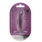 Ouch! Smooth Silicone Finger Butt Plug in Metallic Purple