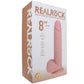 RealRock 8 Inch Thrusting Dildo in Light