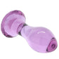 Crystal Glass Gem Plug in Purple