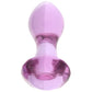 Crystal Glass Gem Plug in Purple