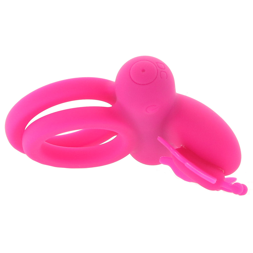 Silicone Rechargeable Dual Butterfly Couples Vibrating Cock Ring