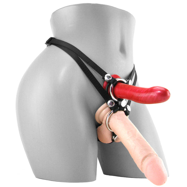 Menage A Trois Double Penetration Strap-On Set (5 Dildo + Harness) — BTB  Shop